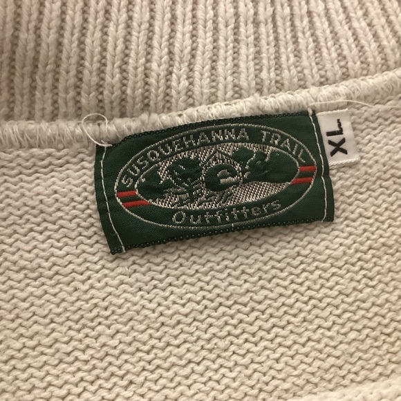 VTG Golf Sweater Cotton made in USA Susquehanna Trail Womens Unisex size XL - Picture 5 of 8